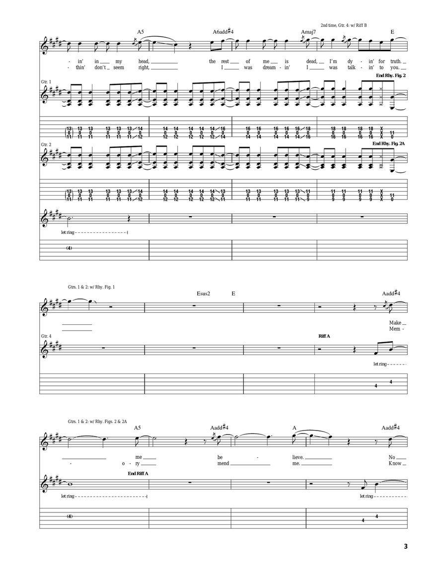 No Way Back No Way Back Acoustic Guitar scores gallery preview page 3