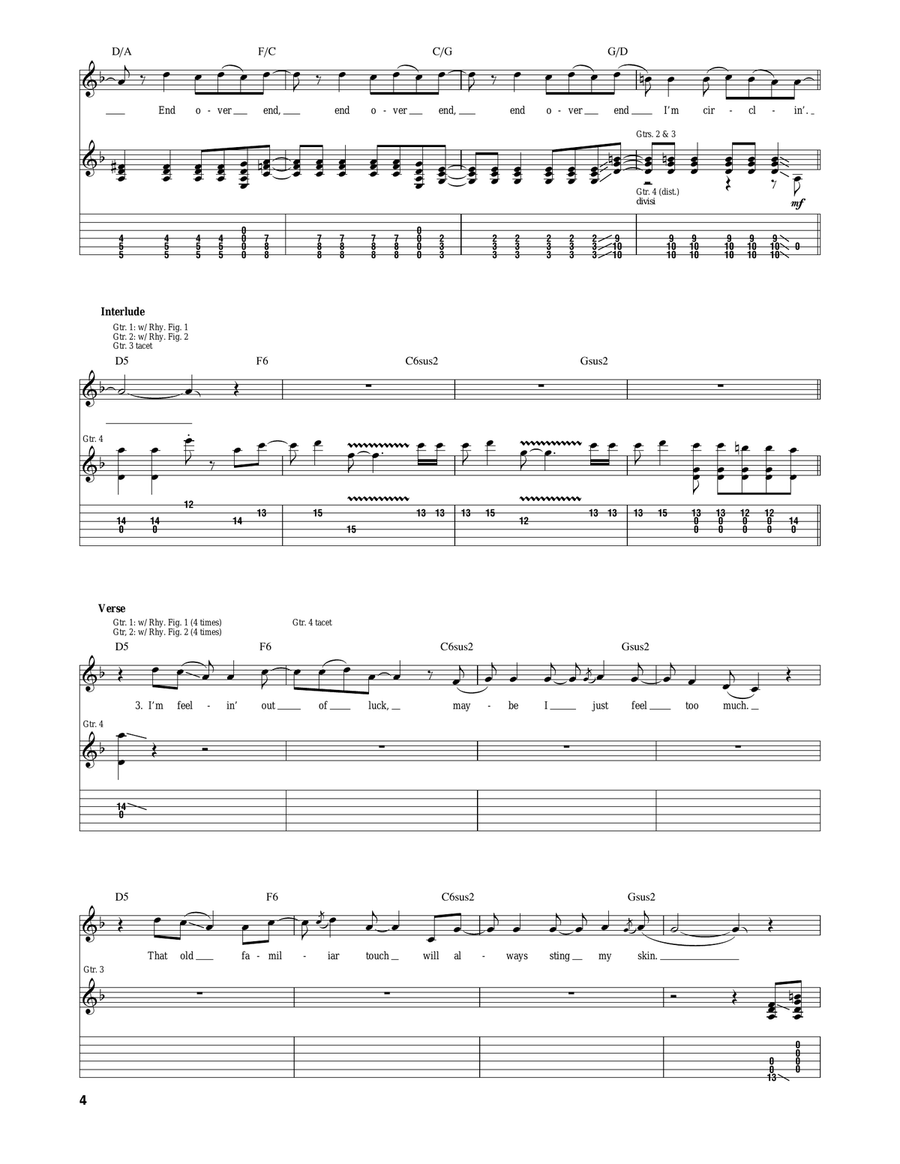 End Over End End Over End Acoustic Guitar scores gallery preview page 4