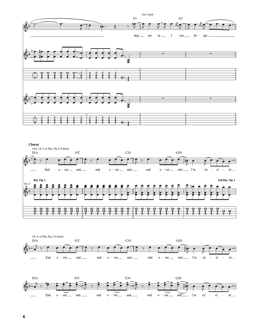End Over End End Over End Acoustic Guitar scores gallery preview page 6