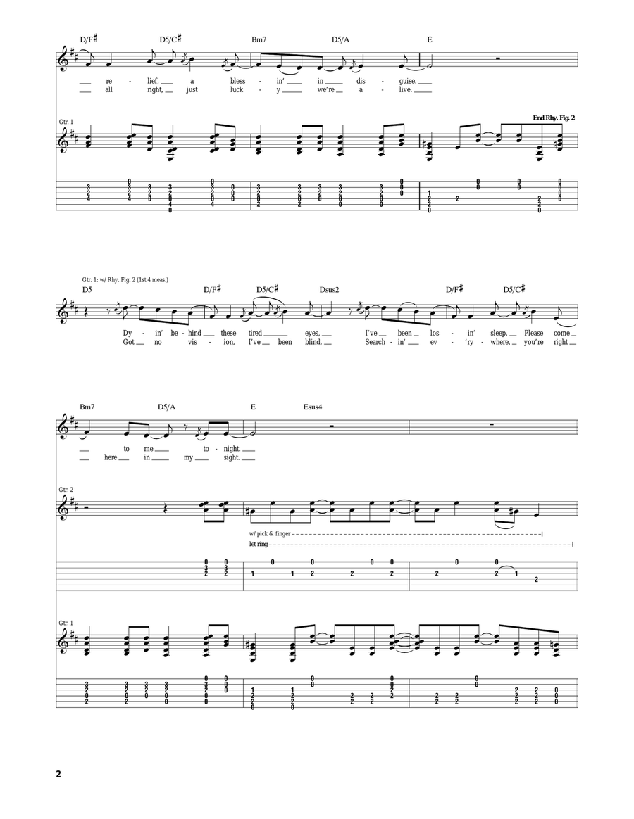 Miracle Miracle Acoustic Guitar scores gallery preview page 2