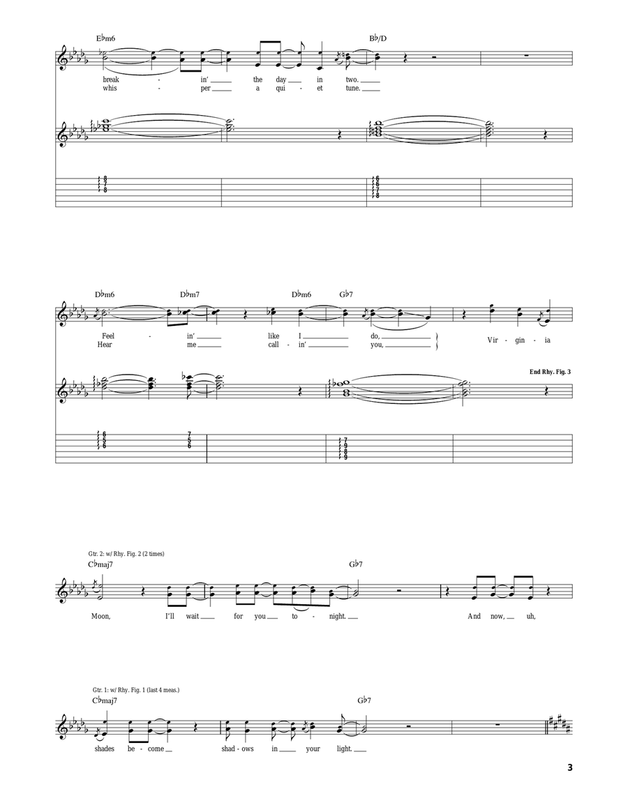Virginia Moon Virginia Moon Acoustic Guitar scores gallery preview page 3
