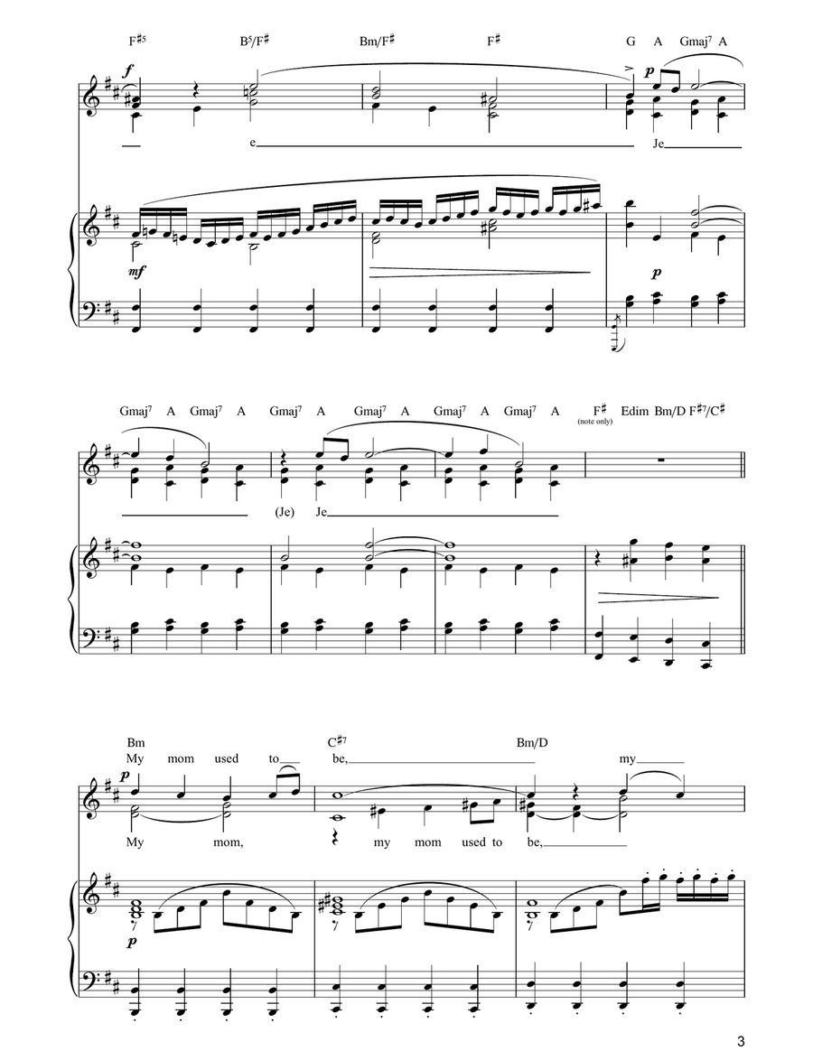 Overtly-ture (from Jerry Springer The Opera) Piano, Vocal, Guitar scores gallery preview page 3