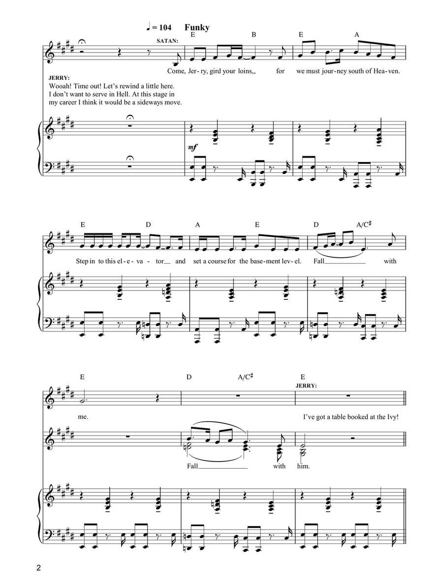 Every Last Mother Fucker Should Go Down (from Jerry Springer The Opera) Guitar scores gallery preview page 2