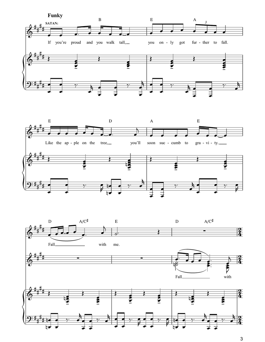 Every Last Mother Fucker Should Go Down (from Jerry Springer The Opera) Guitar scores gallery preview page 3