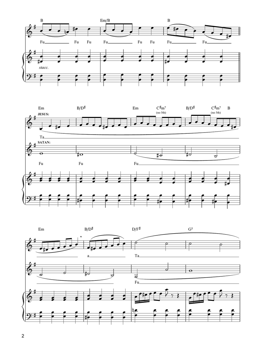 F*** You Talk (from Jerry Springer The Opera) Guitar scores gallery preview page 2