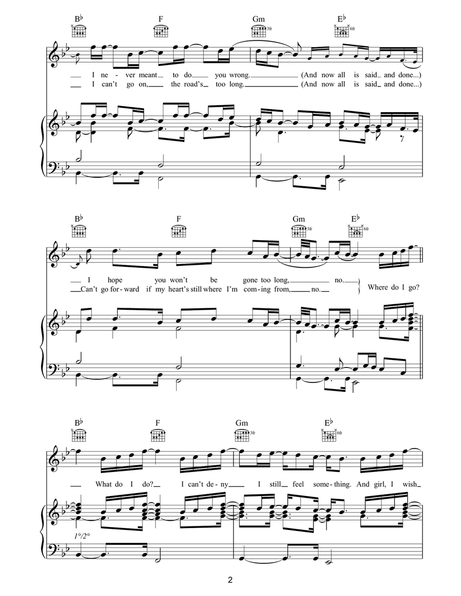 Time To Grow Time To Grow Piano, Vocal, Guitar scores gallery preview page 2