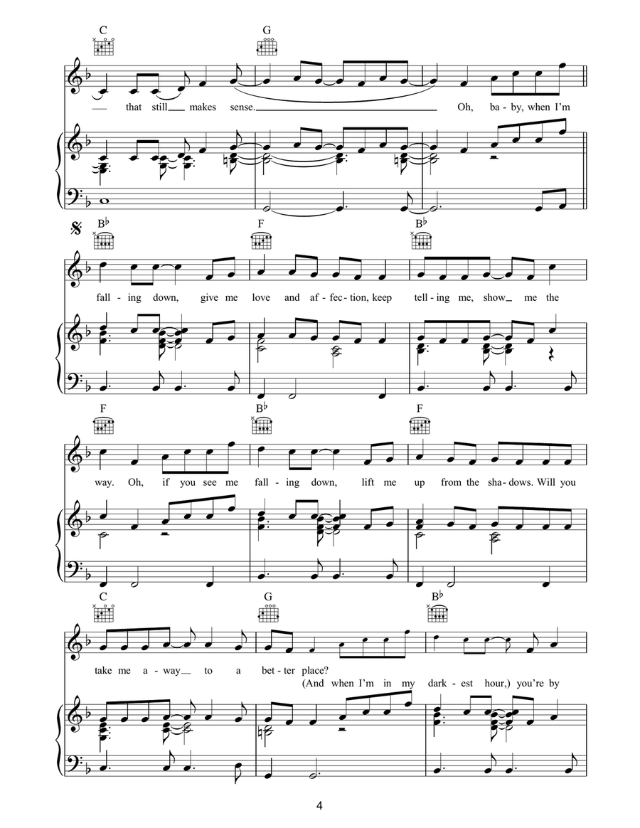 Lay Your Hands Lay Your Hands Piano, Vocal, Guitar scores gallery preview page 4