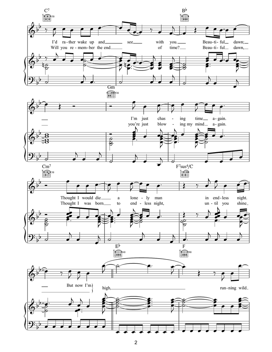 High High Acoustic Guitar scores gallery preview page 2