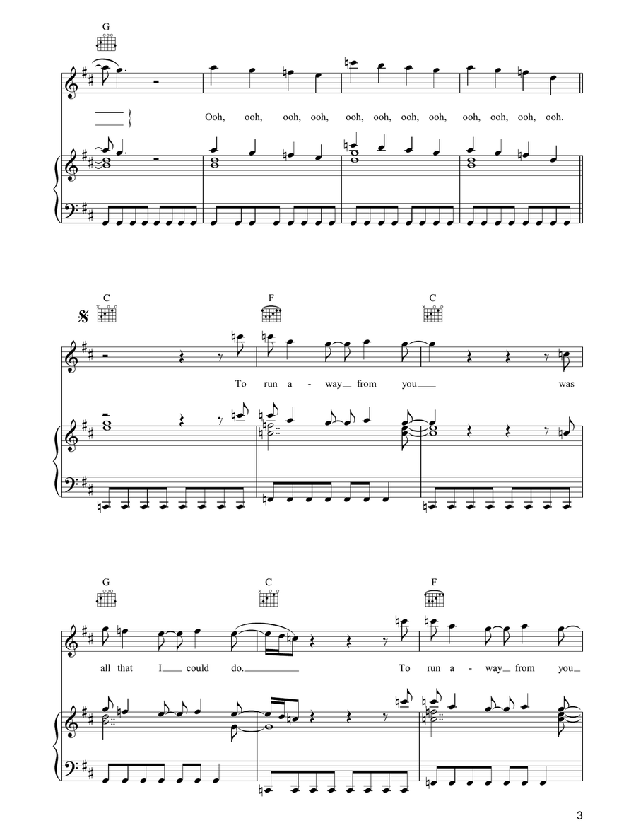 Thorn In My Side Thorn In My Side Piano, Vocal, Guitar scores gallery preview page 3