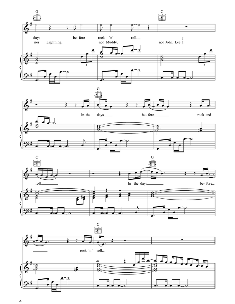 In The Days Before Rock 'N' Roll Acoustic Guitar scores gallery preview page 4