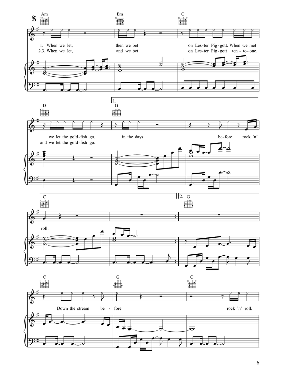 In The Days Before Rock 'N' Roll Acoustic Guitar scores gallery preview page 5
