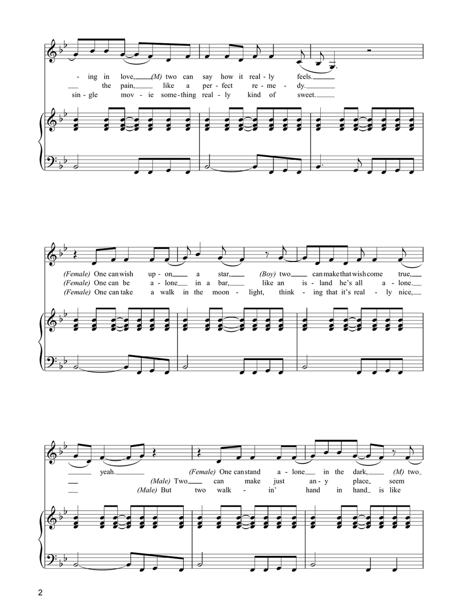 It Takes Two It Takes Two Piano, Vocal, Guitar scores gallery preview page 2