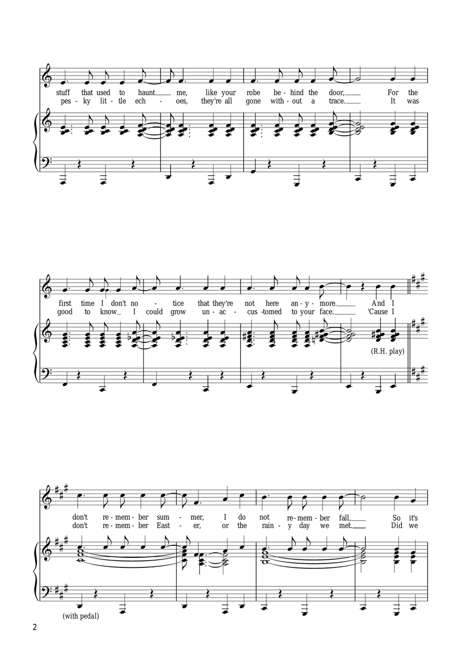 I Don't Remember Christmas (from Starting Here, Starting Now) Guitar scores gallery preview page 2