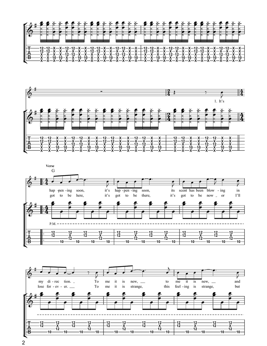 Fillip Guitar Tablature scores gallery preview page 2
