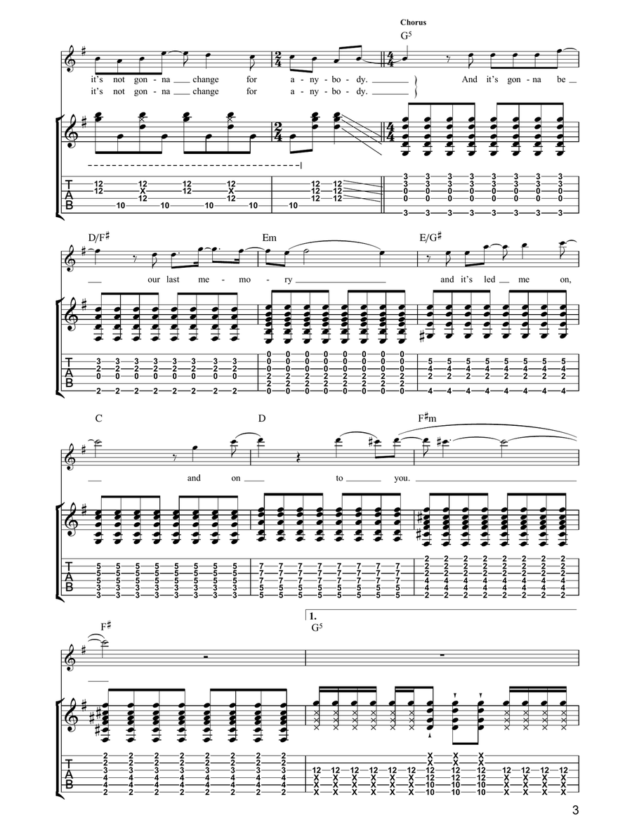 Fillip Guitar Tablature scores gallery preview page 3