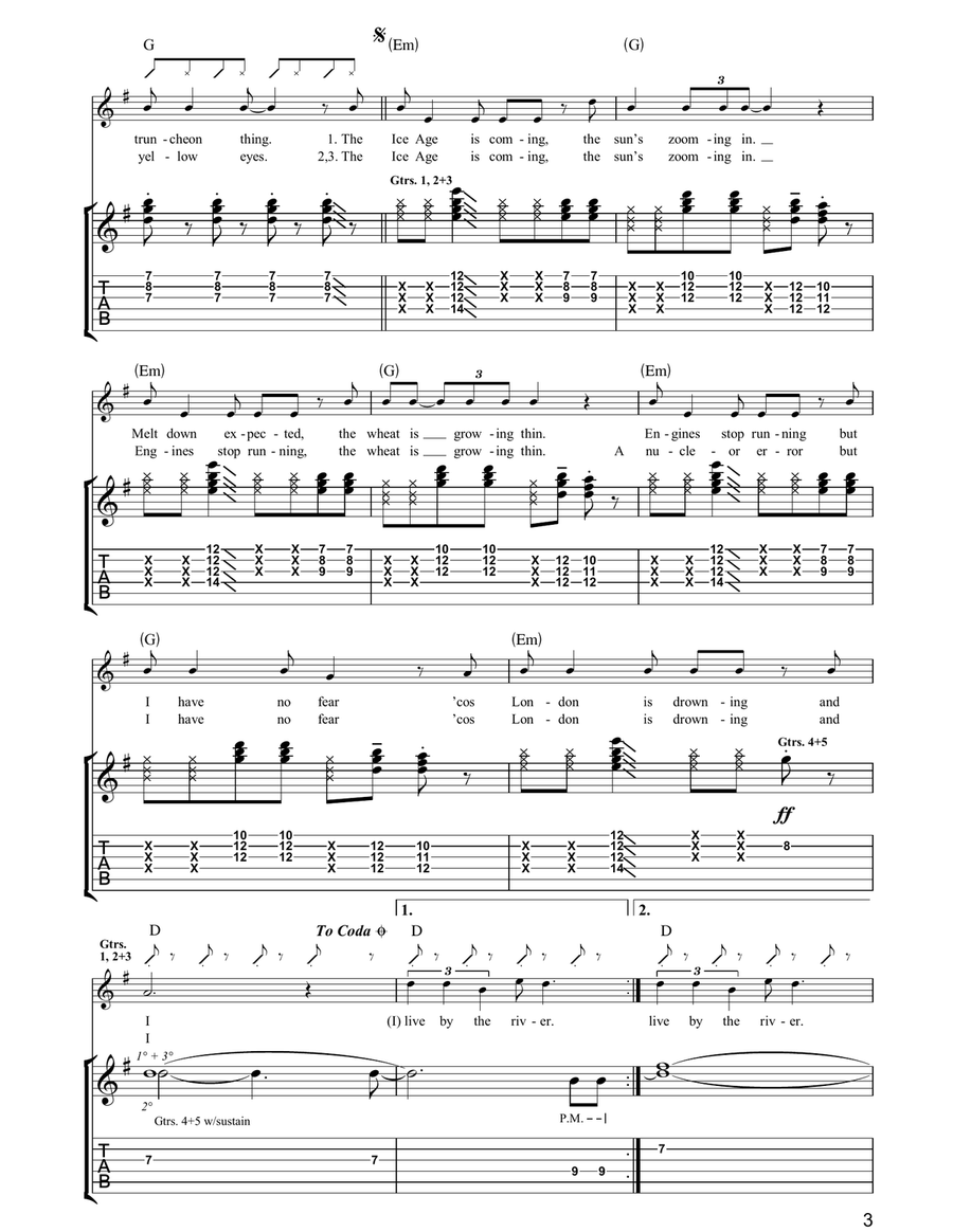 London Calling London Calling Acoustic Guitar scores gallery preview page 3