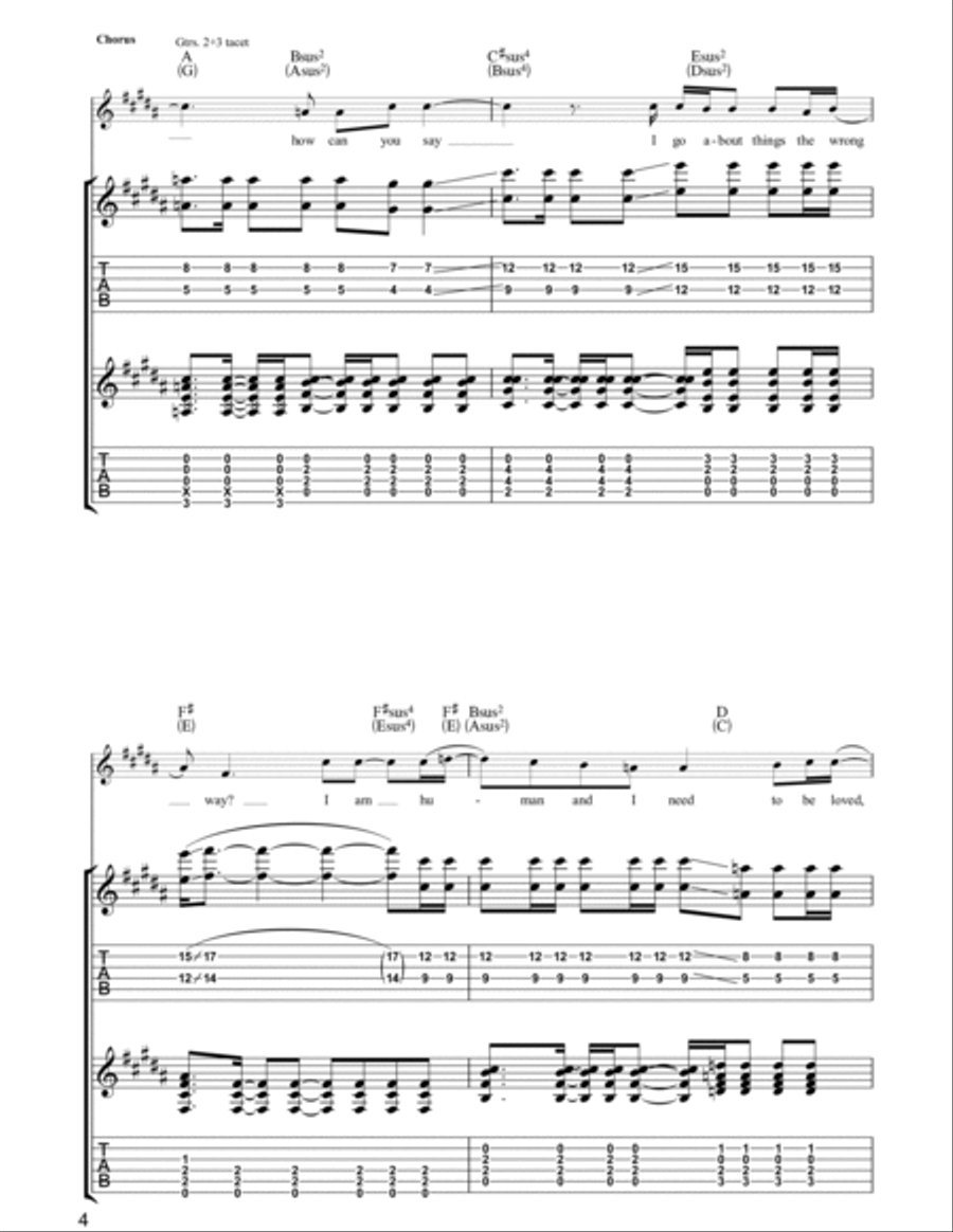 How Soon Is Now? Guitar Tablature scores gallery preview page 4