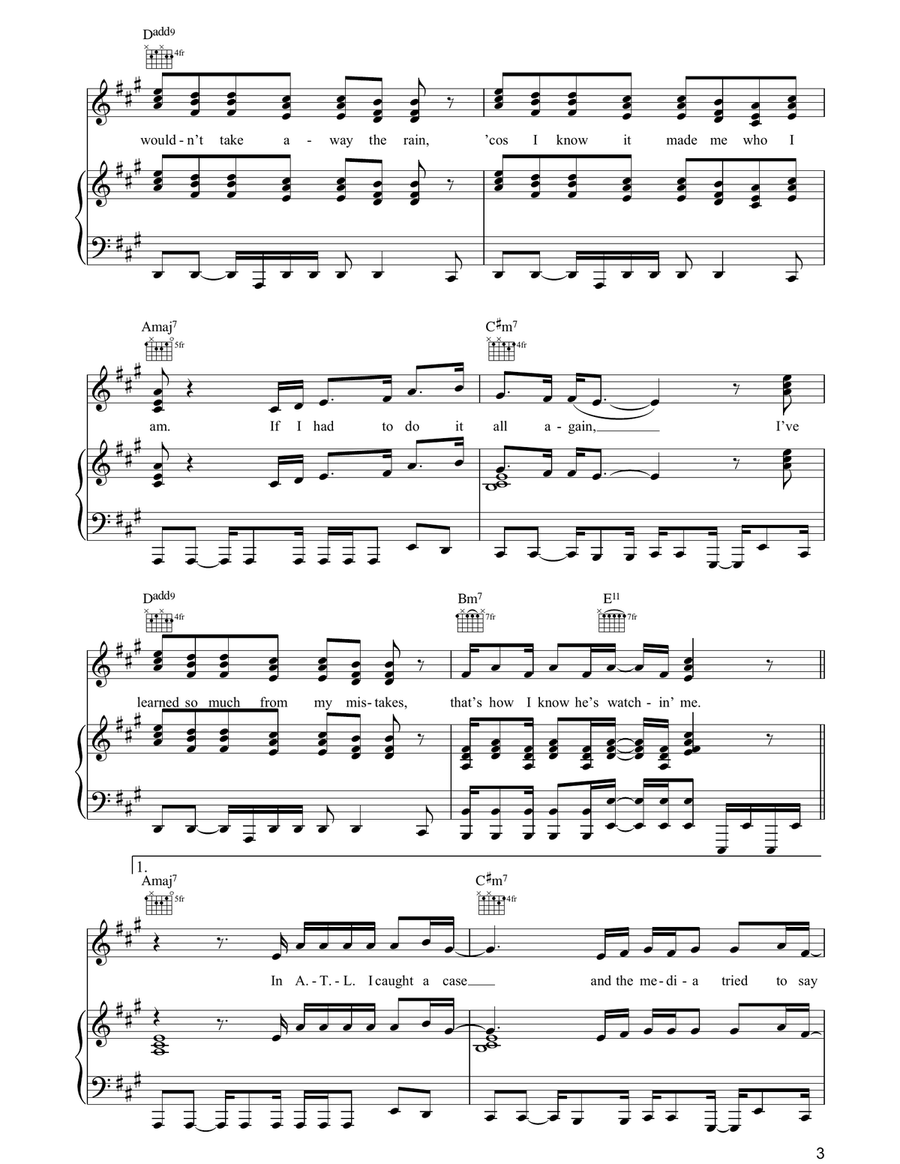 Again Again Piano, Vocal, Guitar scores gallery preview page 3