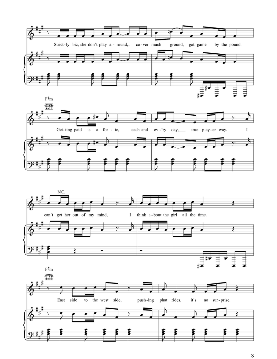 No Diggity No Diggity Acoustic Guitar scores gallery preview page 3