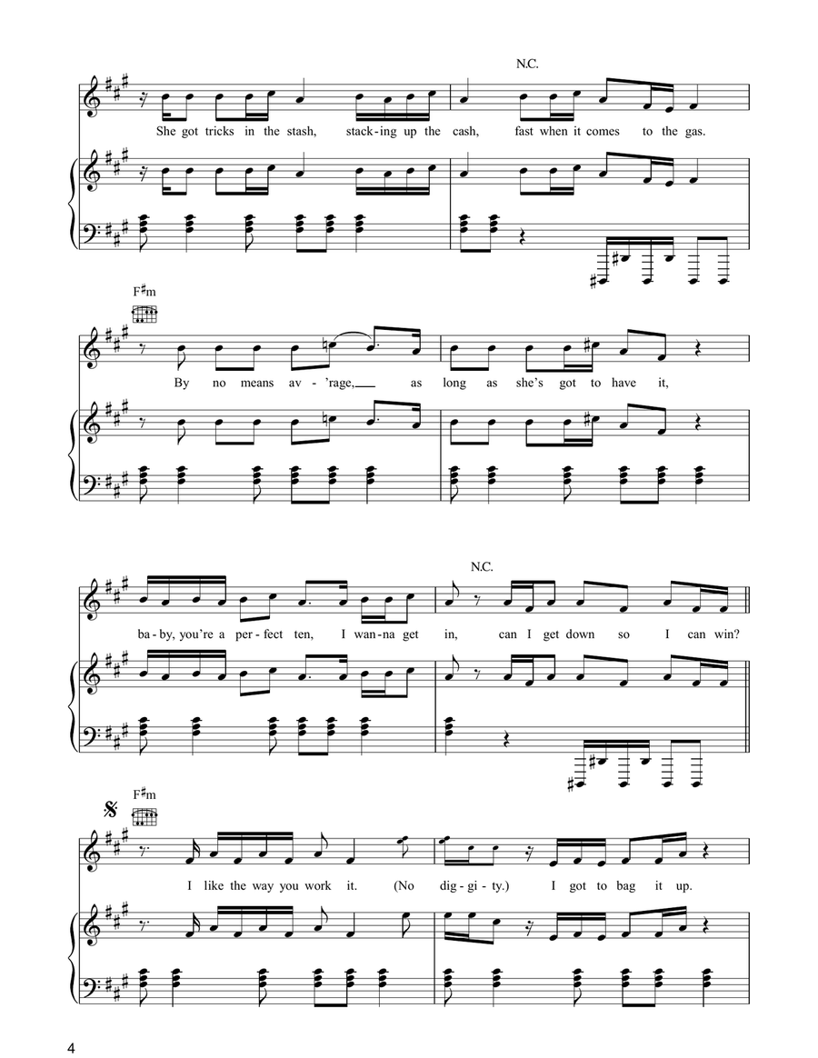 No Diggity No Diggity Acoustic Guitar scores gallery preview page 4