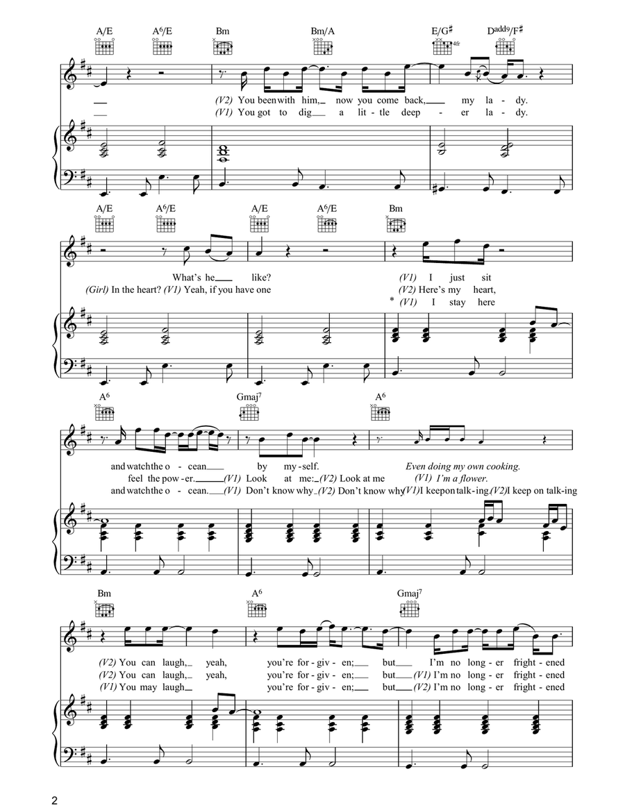 Senza Una Donna (Without A Woman) Guitar scores gallery preview page 2