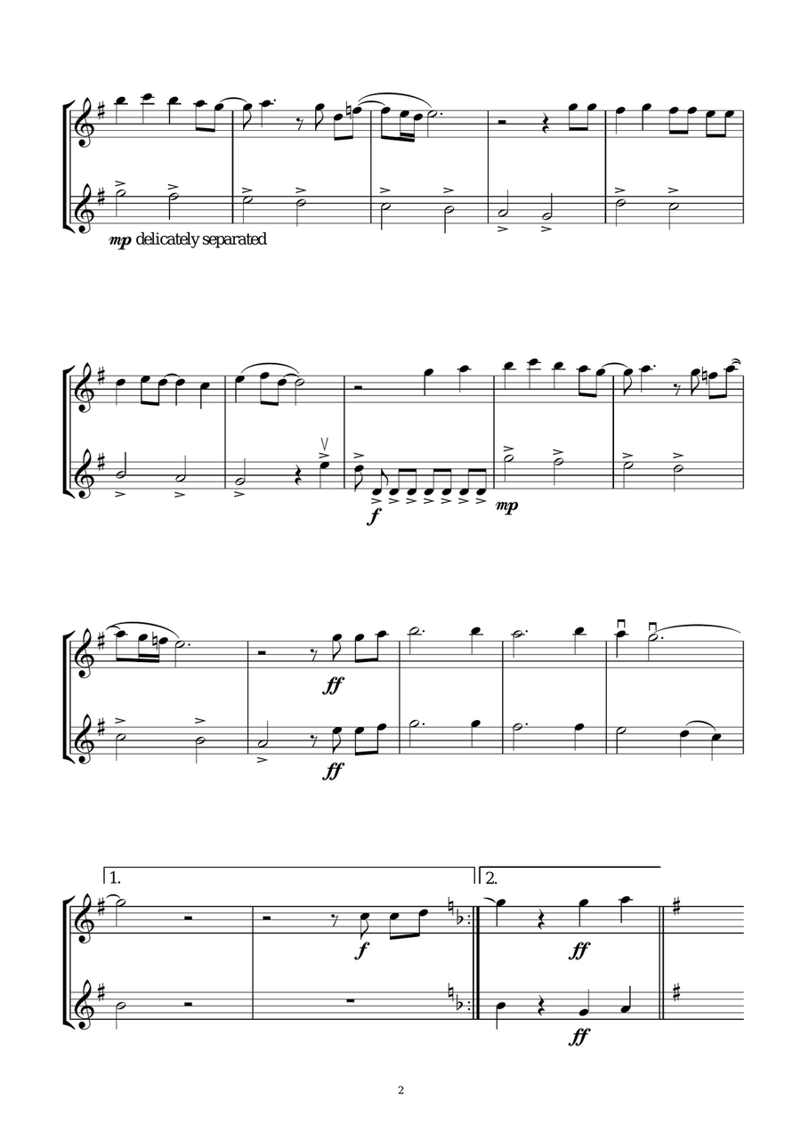 I Wish It Could Be Christmas Every Day String Duet scores gallery preview page 2