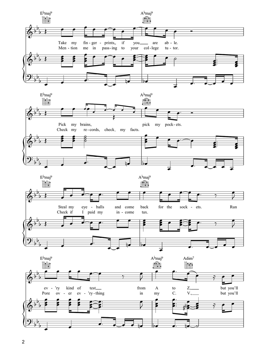 Nothing 'Bout Me Nothing 'Bout Me Piano, Vocal, Guitar scores gallery preview page 2