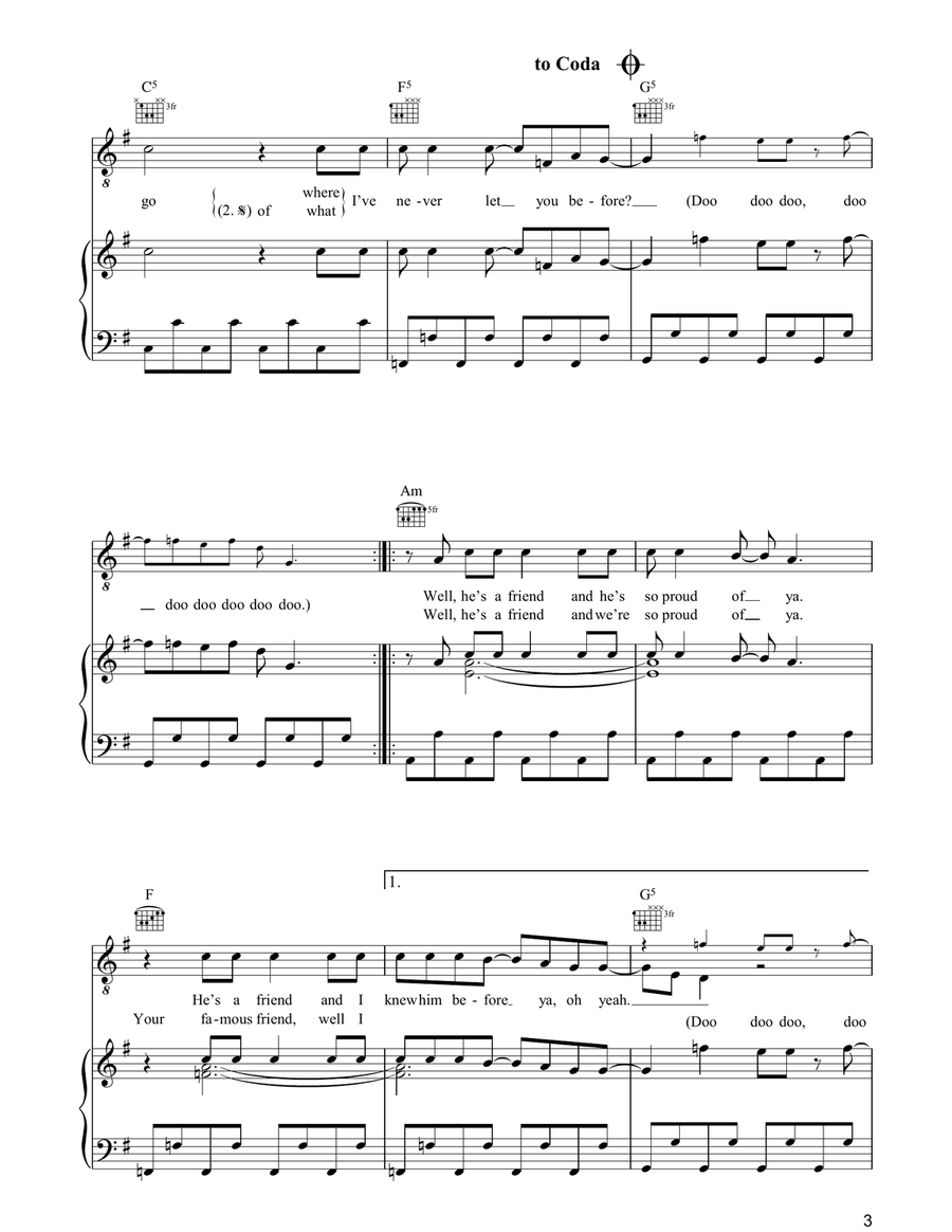 Do You Want To Piano, Vocal, Guitar scores gallery preview page 3