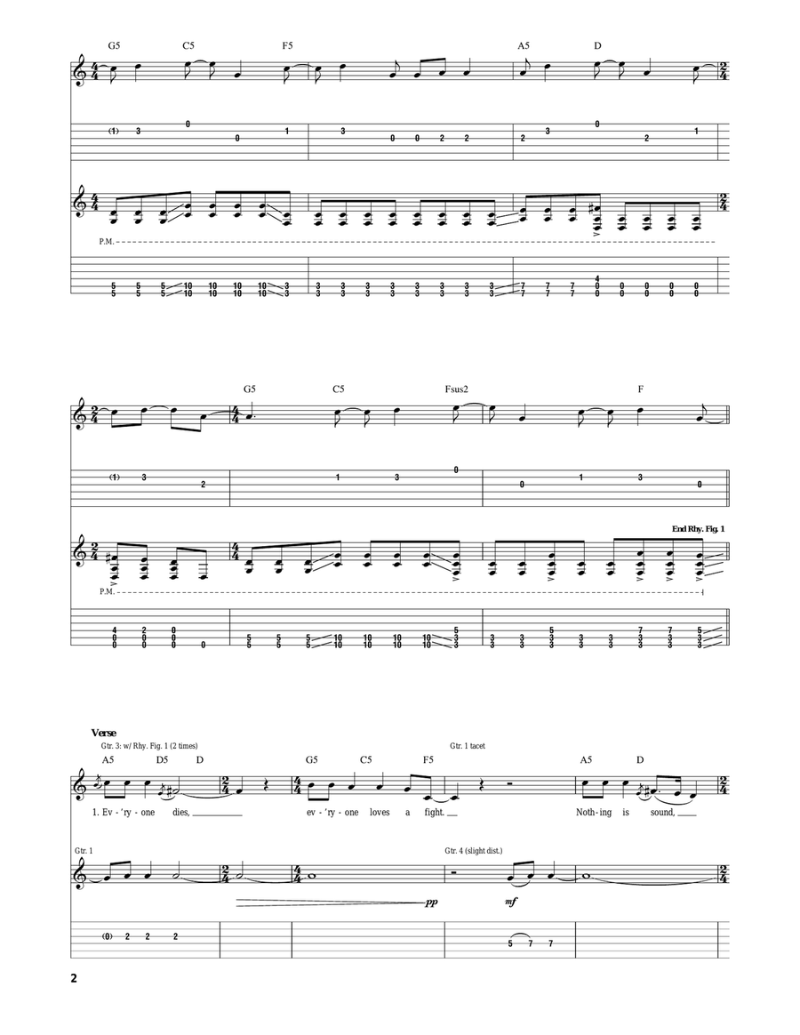 Happy Is A Yuppie Word Acoustic Guitar scores gallery preview page 2