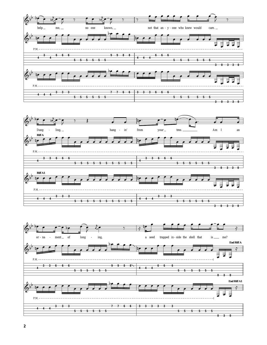 Pulling The String Pulling The String Electric Guitar scores gallery preview page 2