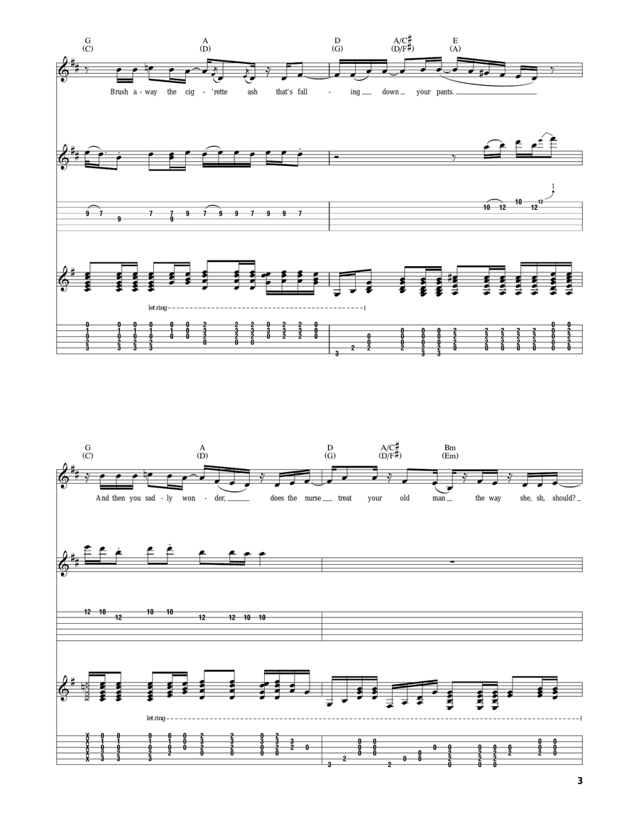 Cheap Day Return Cheap Day Return Acoustic Guitar scores gallery preview page 3