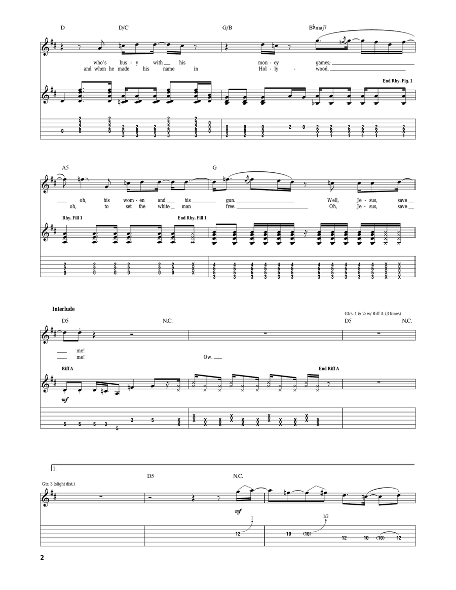 Hymn #43 Hymn #43 Acoustic Guitar scores gallery preview page 2