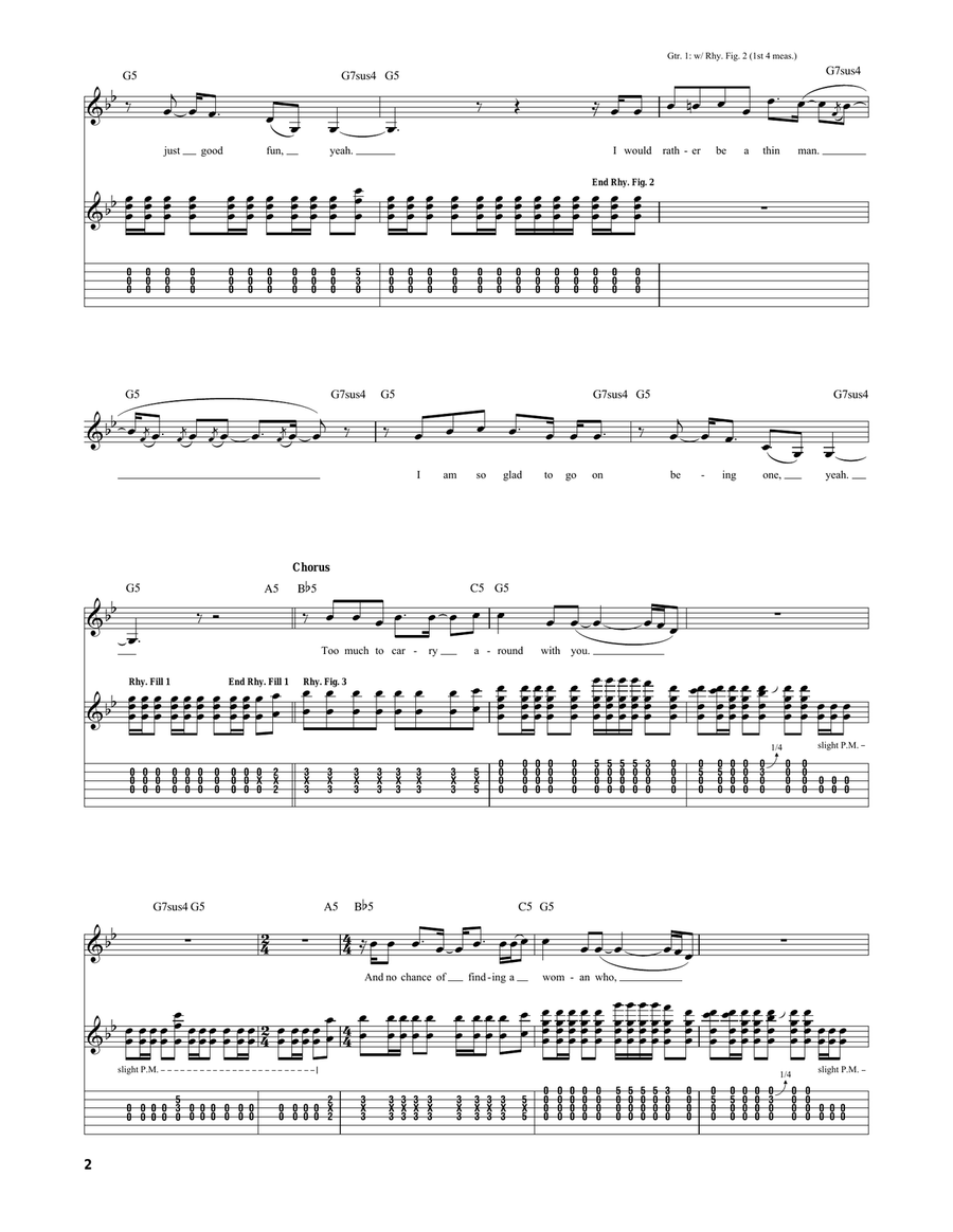 Fat Man Fat Man Acoustic Guitar scores gallery preview page 2
