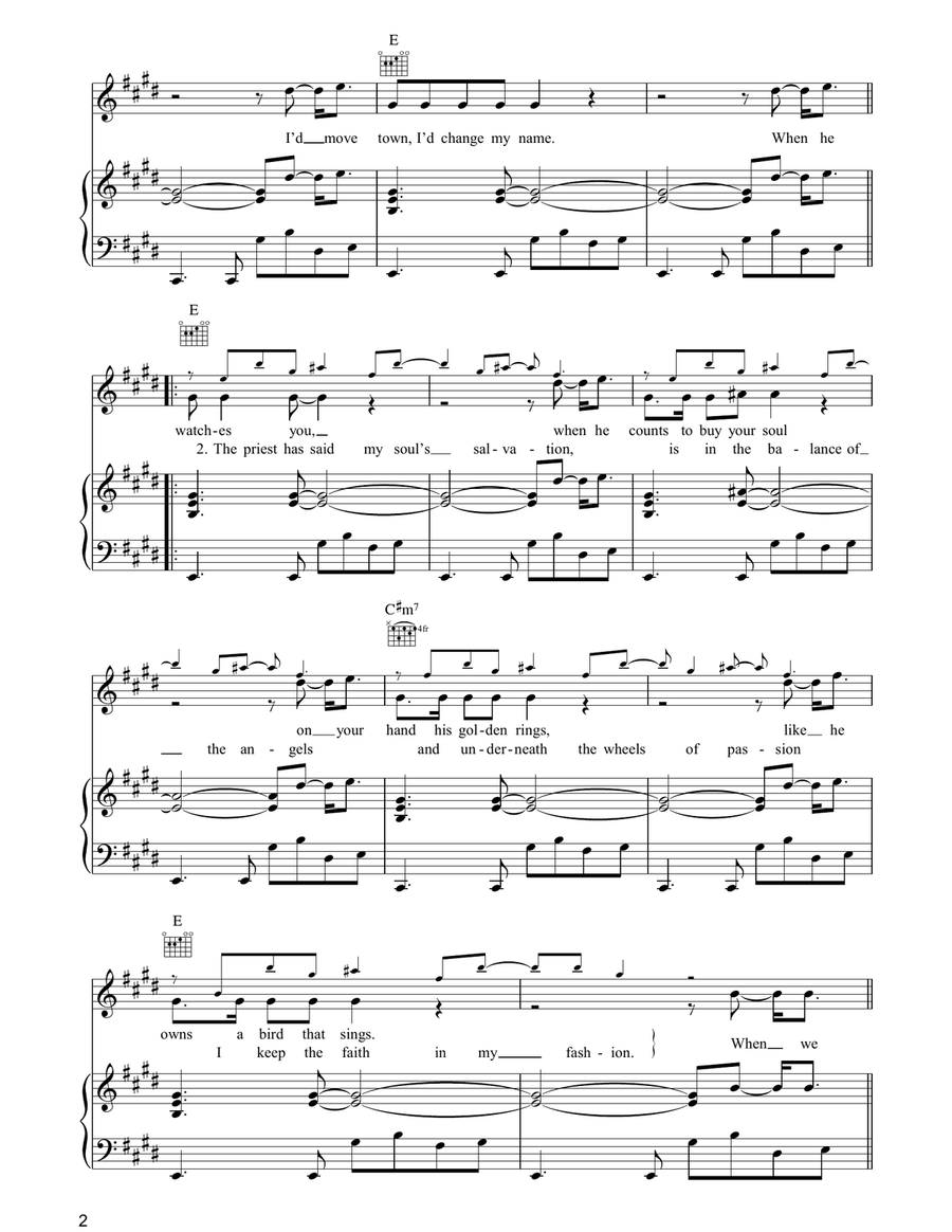 When We Dance When We Dance Piano, Vocal, Guitar scores gallery preview page 2