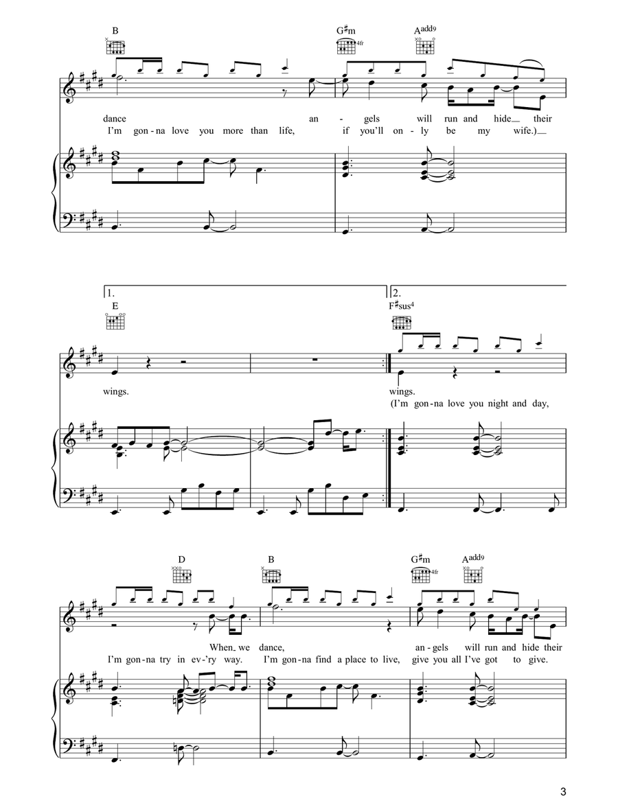 When We Dance When We Dance Piano, Vocal, Guitar scores gallery preview page 3