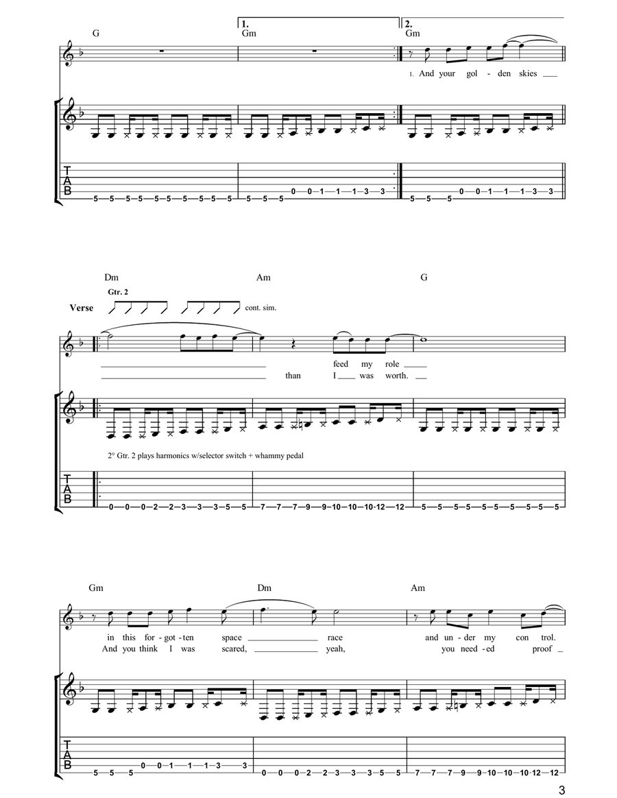 Hyper Music Guitar Tablature scores gallery preview page 3