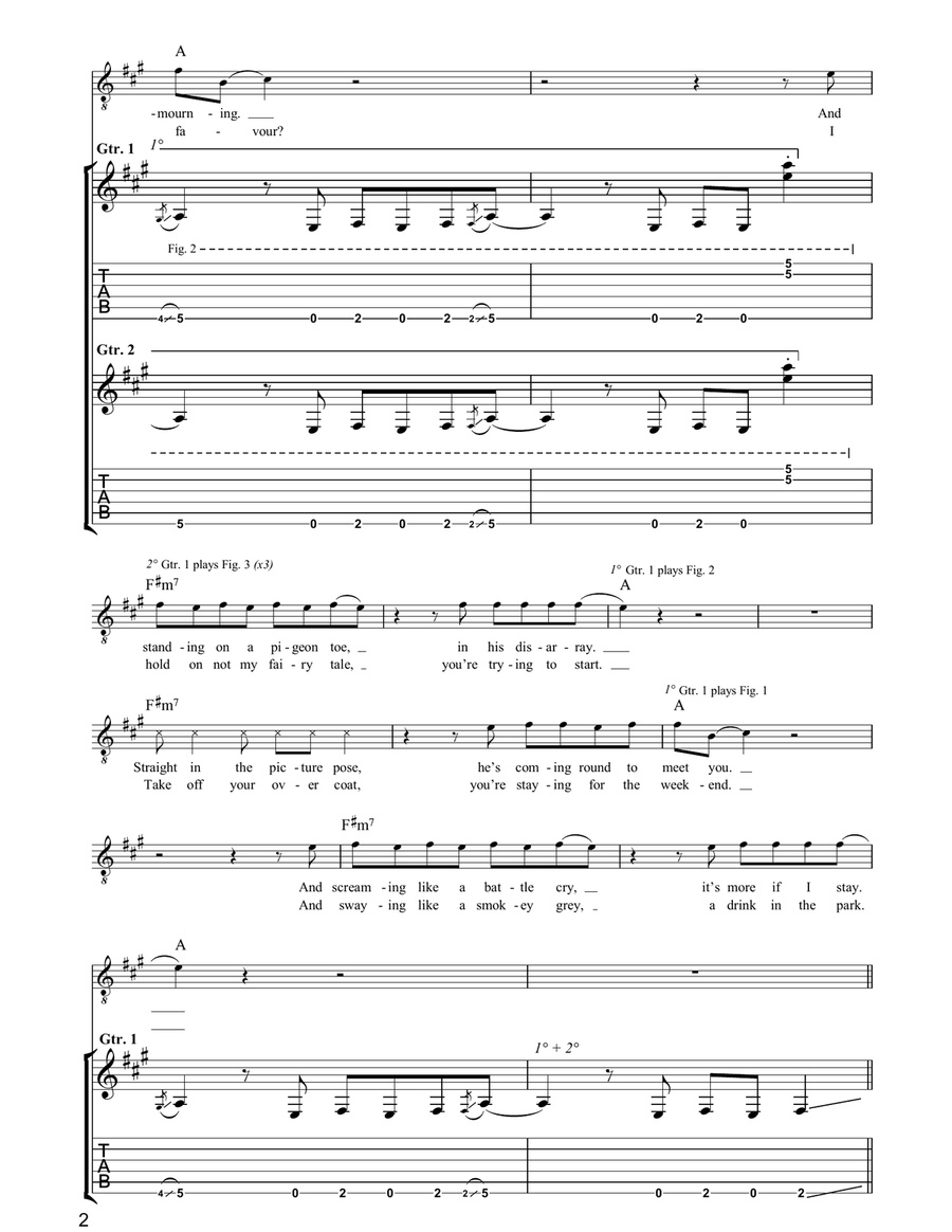 King Of The Rodeo King Of The Rodeo Acoustic Guitar scores gallery preview page 2