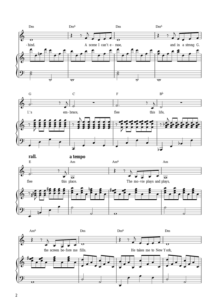 The Movie In My Mind (from Miss Saigon) Piano, Vocal, Guitar scores gallery preview page 2