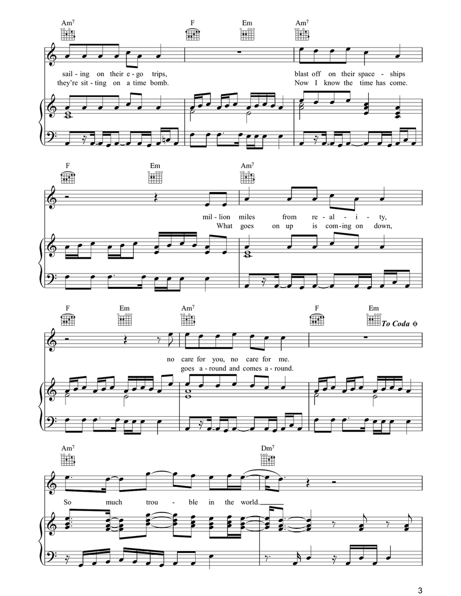 So Much Trouble In The World Guitar scores gallery preview page 3