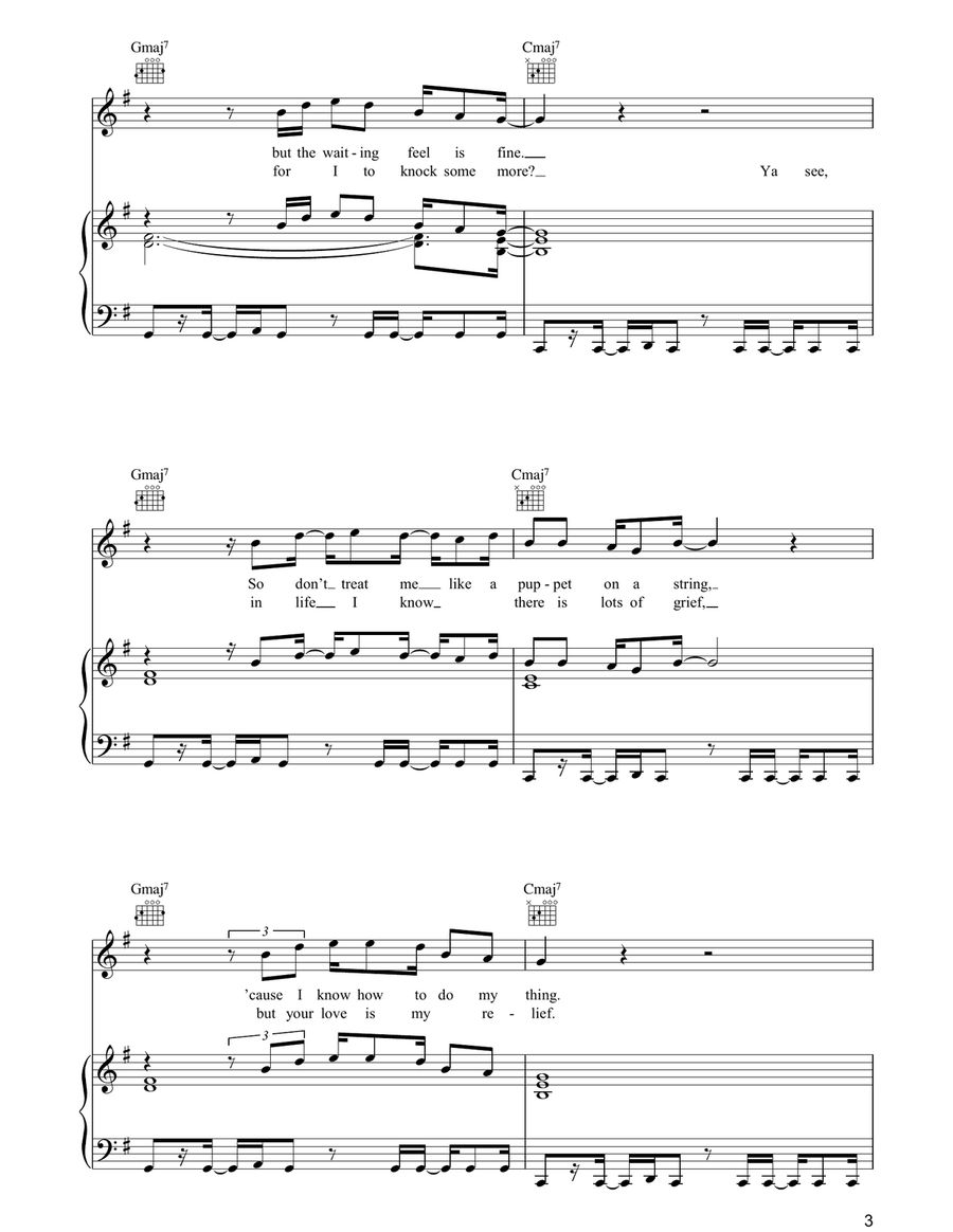 Waiting In Vain Waiting In Vain Guitar scores gallery preview page 3