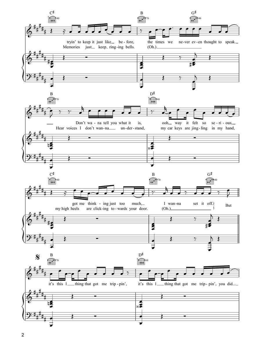 1 Thing 1 Thing Piano, Vocal, Guitar scores gallery preview page 2