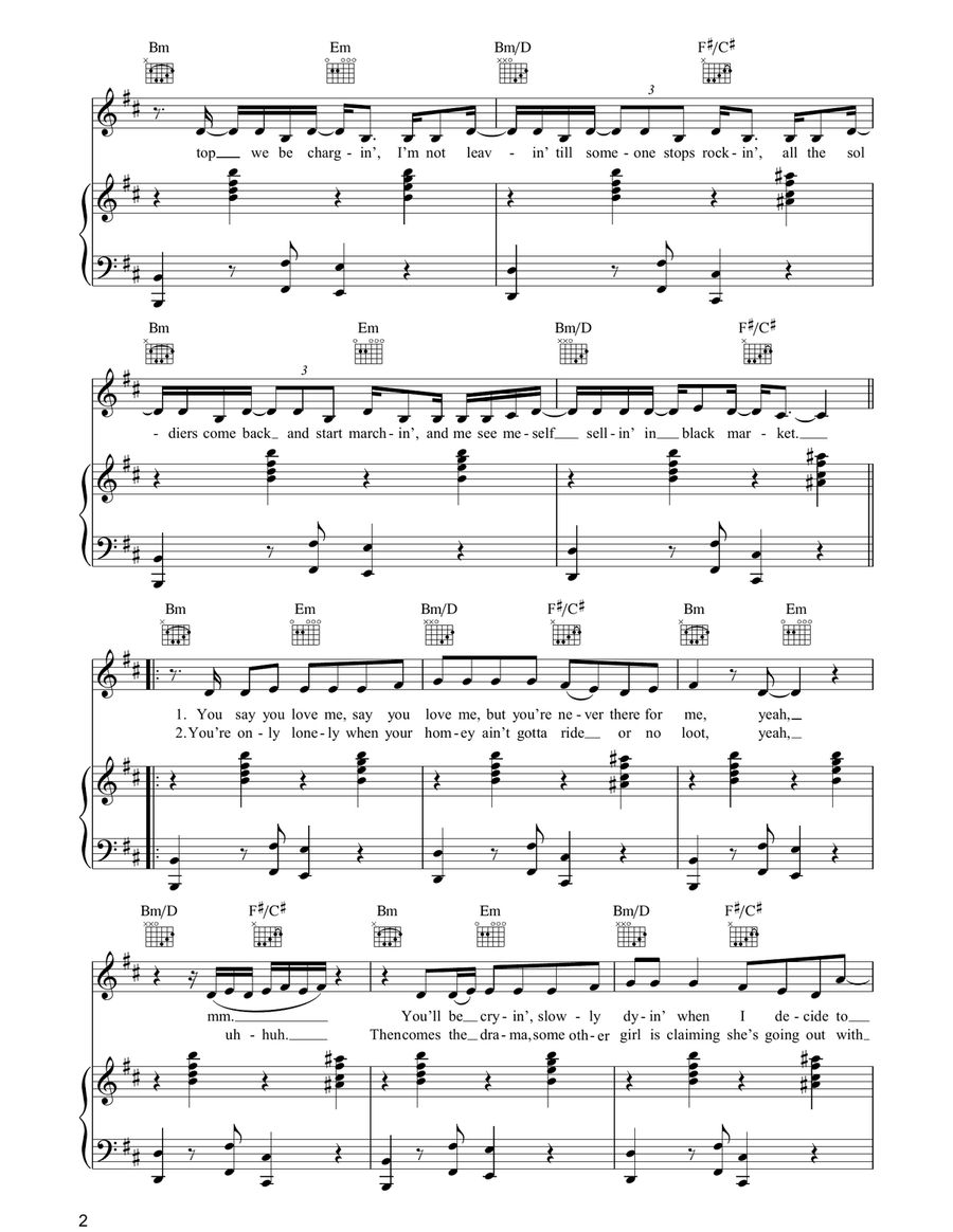 Breathe Breathe Guitar scores gallery preview page 2