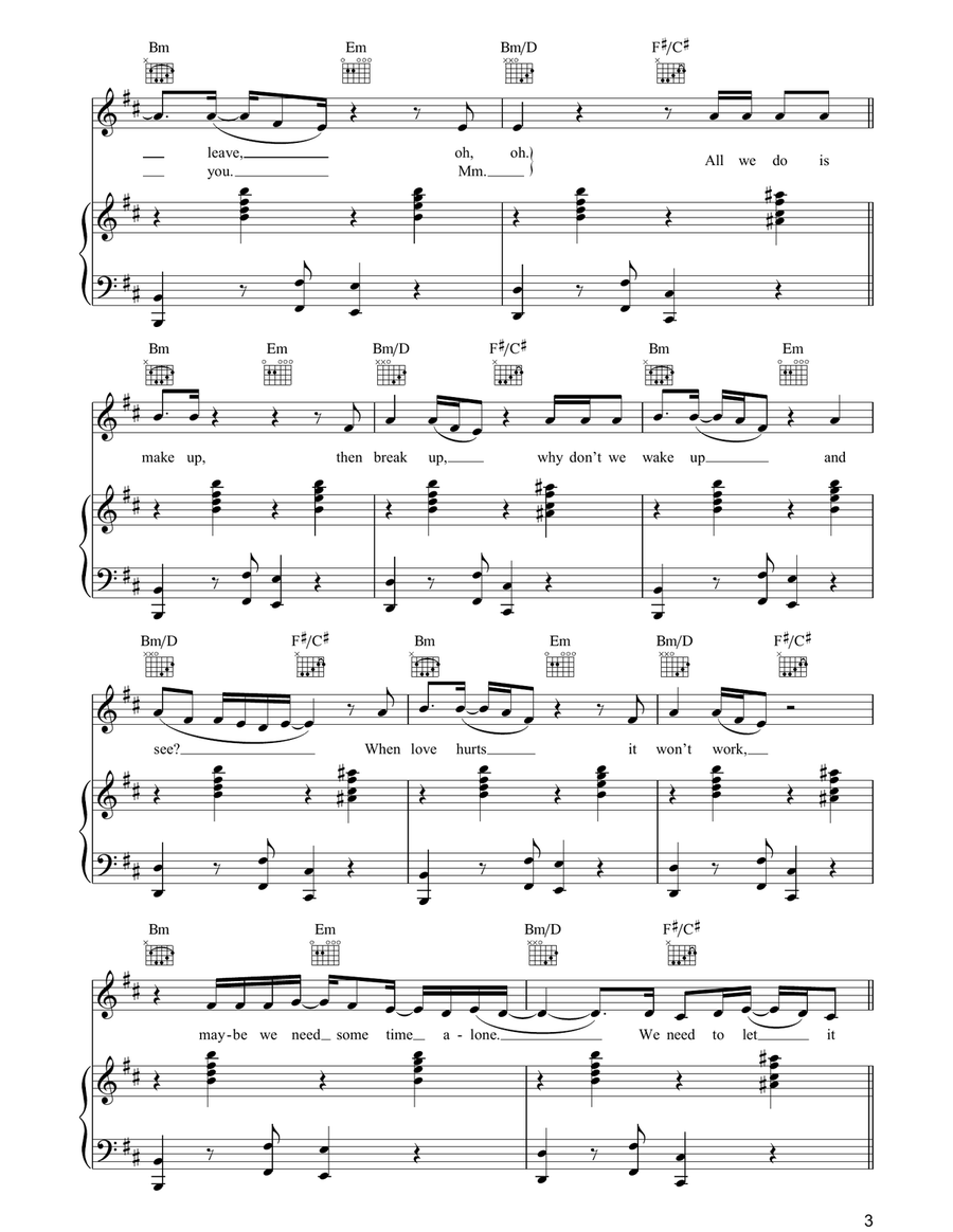 Breathe Breathe Guitar scores gallery preview page 3