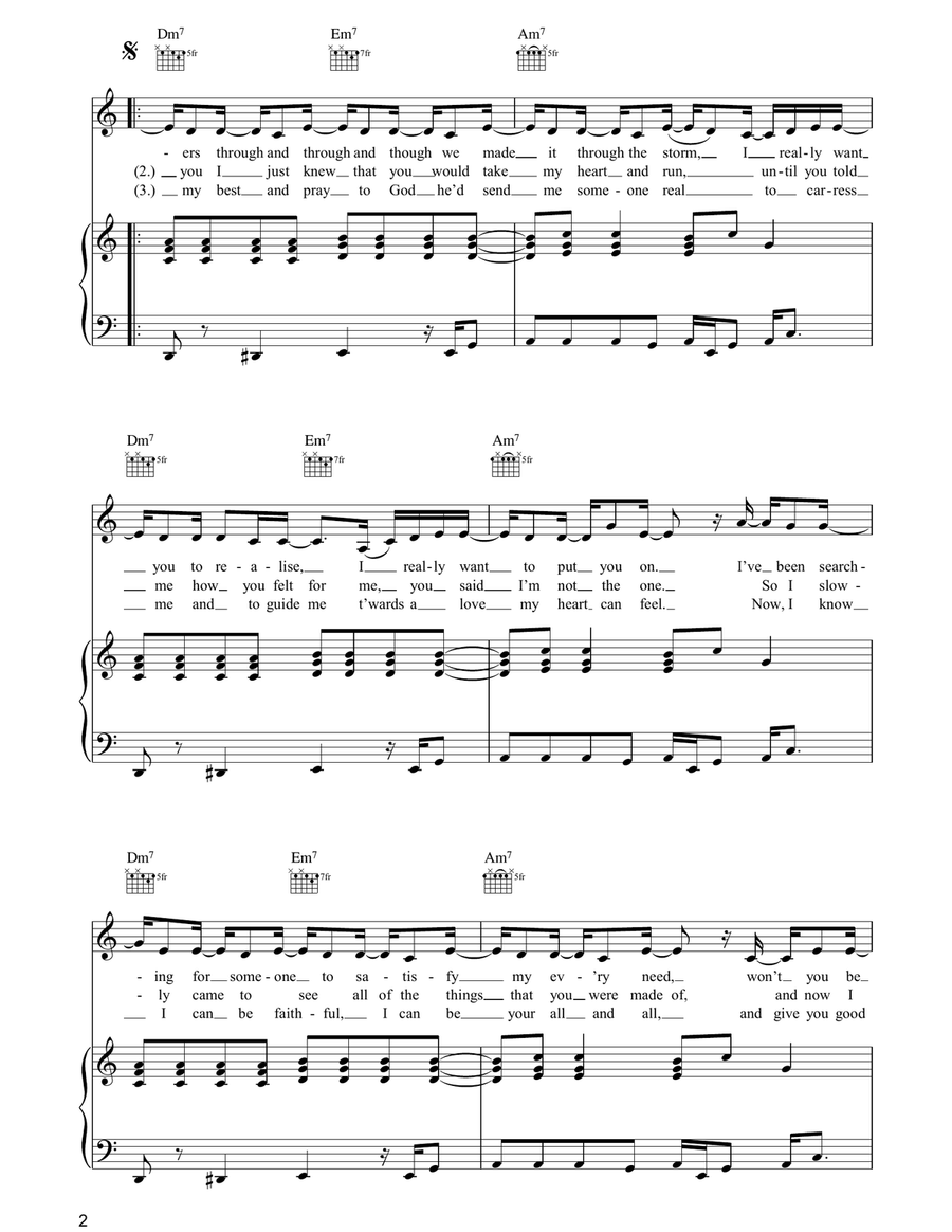 Real Love Real Love Piano, Vocal, Guitar scores gallery preview page 2