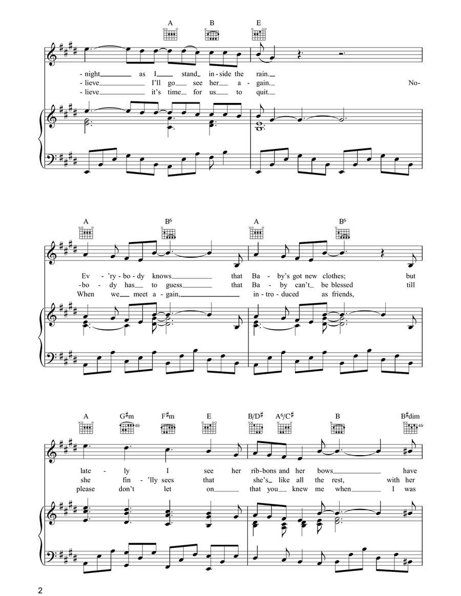 Just Like A Woman Just Like A Woman Piano, Vocal, Guitar scores gallery preview page 2