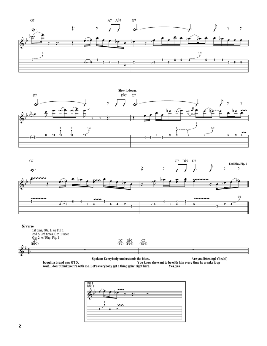 Blues Power Blues Power Acoustic Guitar scores gallery preview page 2