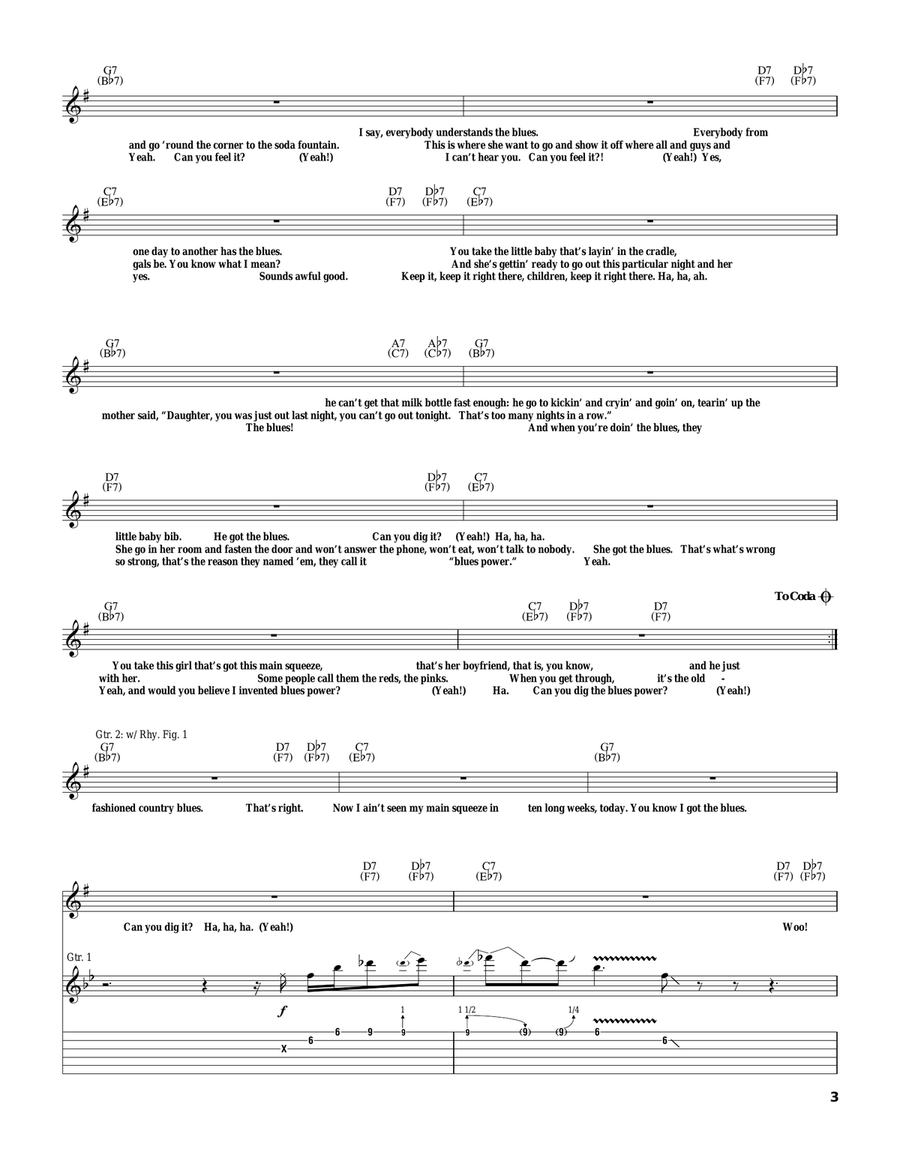 Blues Power Blues Power Acoustic Guitar scores gallery preview page 3