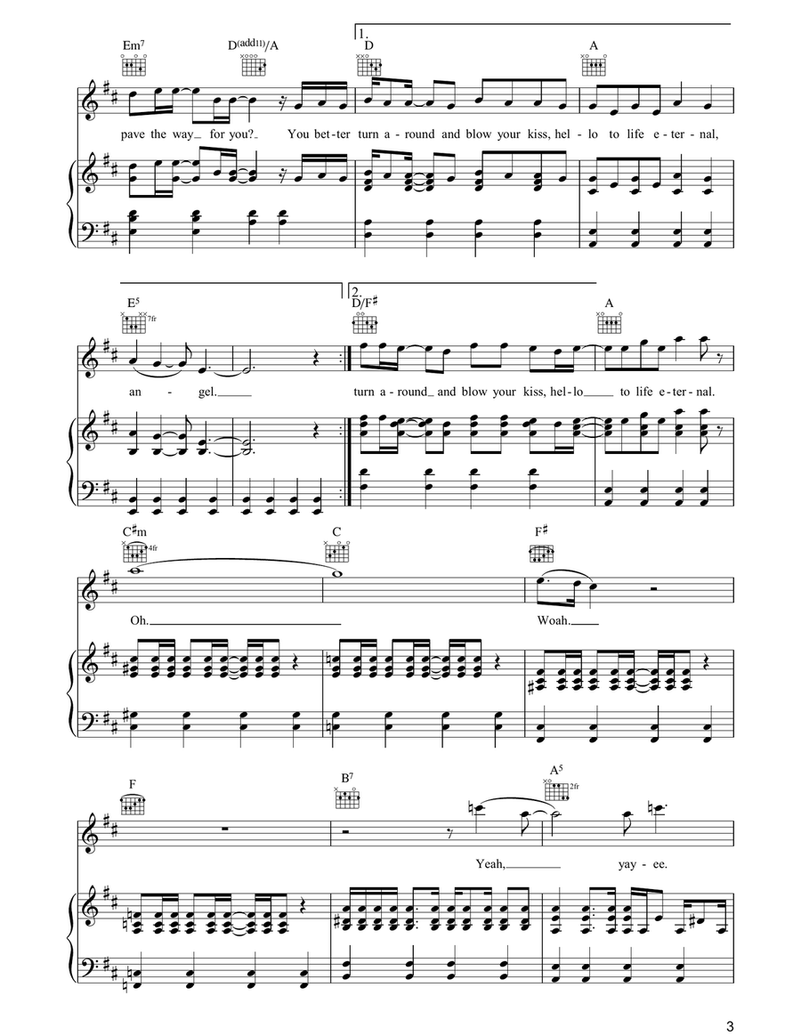 Eternal Life Eternal Life Acoustic Guitar scores gallery preview page 3