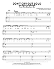 Don't Cry Out Loud (We Don't Cry Out Loud) (from The Boy From Oz)