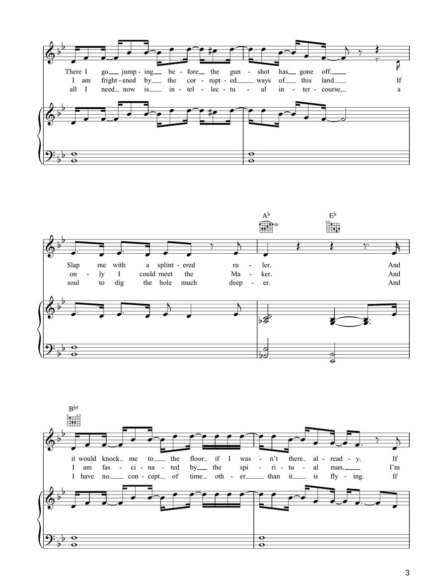 All I Really Want All I Really Want Piano, Vocal, Guitar scores gallery preview page 3
